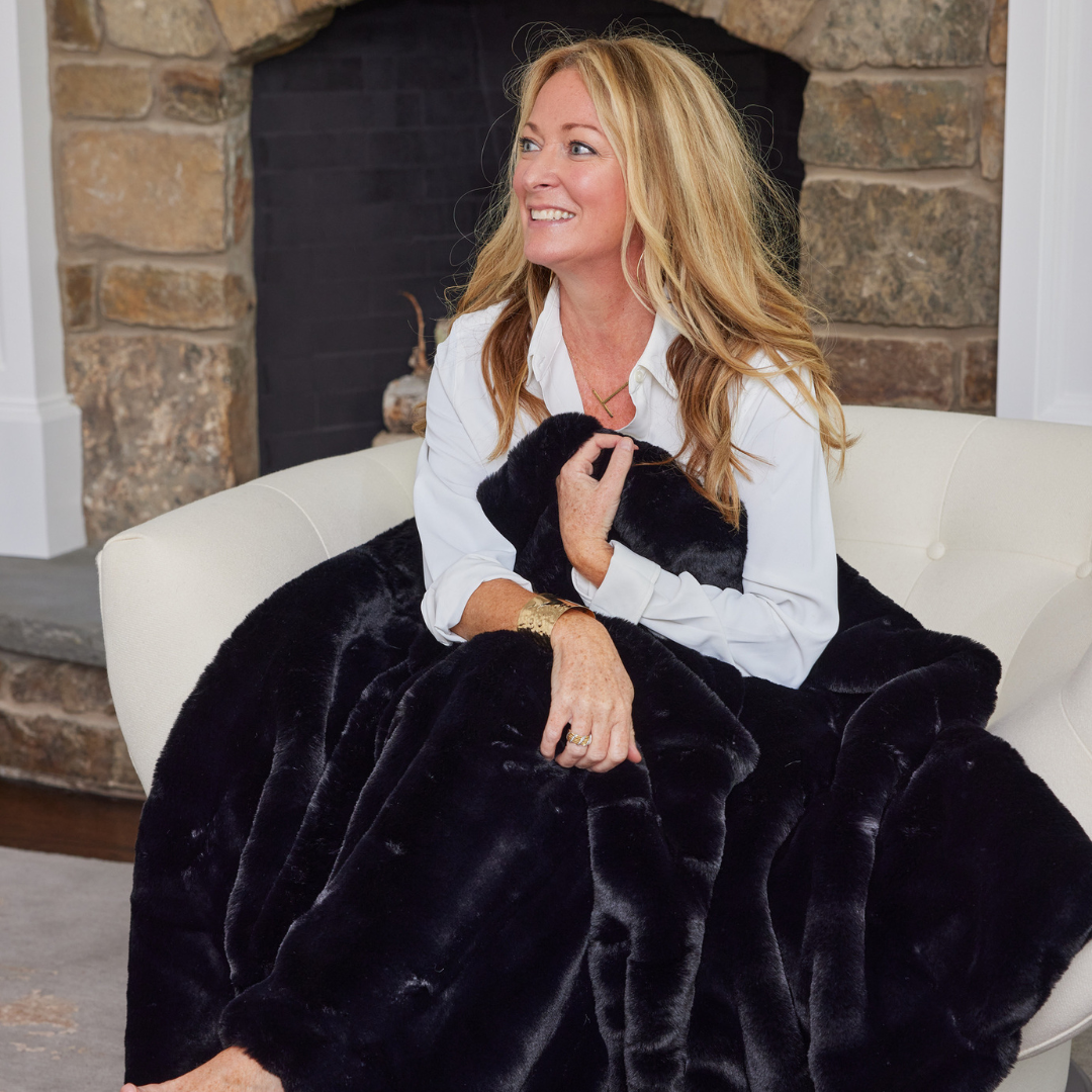 Luxury Indoor Large Blanket with Waterproof Backing | Pretty Rugged
